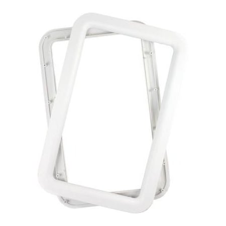 Jr Products RV DELUXE ENTRY DOOR WINDOW FRAME, WHITE 11011